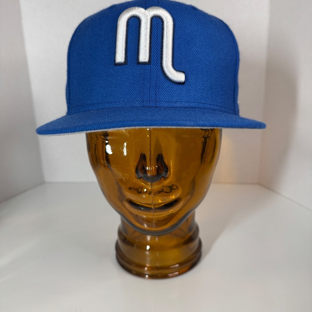 Dallas Mavericks New Era 59Fifty Retro Blue Hat with Letter M 7 5/8